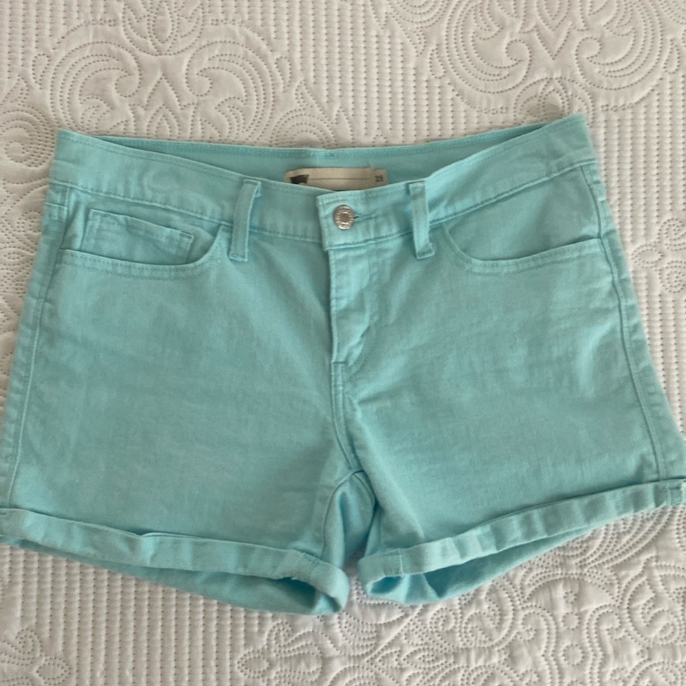 Levi's Light Blue Jean Shorts